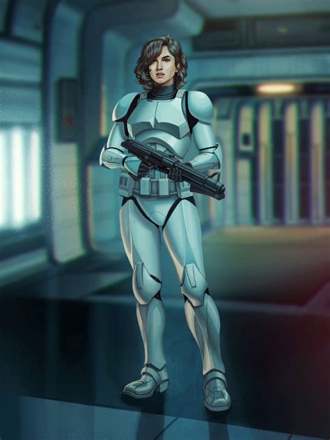 female clone|female clone trooper art.